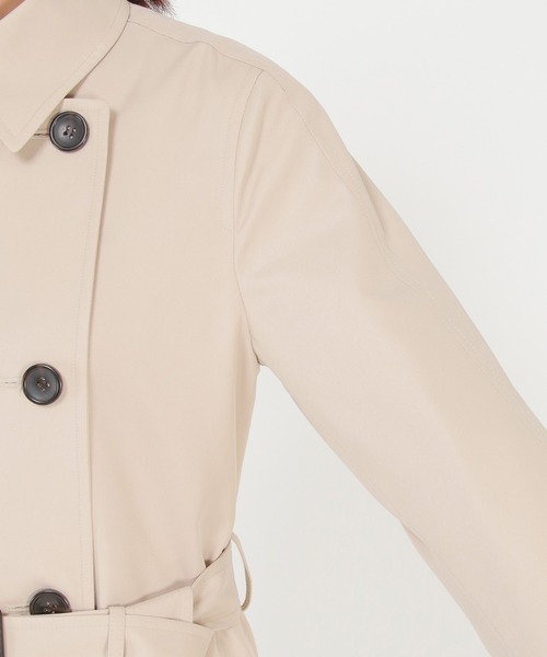 ikka（イッカ）の「ロングトレンチコート（トレンチコート・レディース・ベージュ/ライトグレー・M/L）」の16枚目の写真