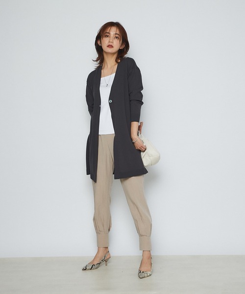 RIVE DROITE（リヴドロワ）の「COOLCOTTONトッパーカーディガン（カーディガン/ボレロ・レディース・チャコールグレー/グレー系その他・FREE）」の18枚目の写真