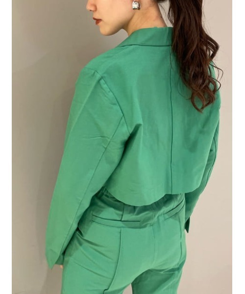 SLY(スライ)の「CROPPED TAILOR JK/クロップテイラージャケット(テーラードジャケット・レディース・グレー/グリーン・FREE)」の19枚目の写真
