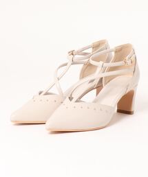 EDIT COLOGNE | アシメストラップスタッズパンプス(パンプス)