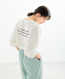 abahouse mavie | ﾊﾞｯｸﾛｺﾞﾛﾝT(Tシャツ/カットソー)
