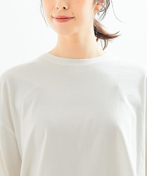 abahouse mavie（アバハウスマヴィ）の「バックロゴロンＴ（Tシャツ/カットソー・レディース・ホワイト/グレイッシュベージュ・フリー）」の14枚目の写真