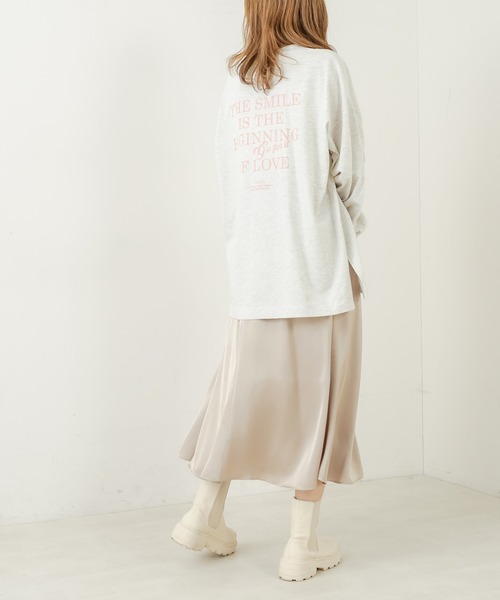 OLIVE des OLIVE（オリーブデオリーブ）の「サテンマーメイドスカート（スカート・レディース・ピンク/ベージュ/アイボリー・FREE）」の6枚目の写真