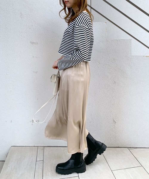 OLIVE des OLIVE（オリーブデオリーブ）の「サテンマーメイドスカート（スカート・レディース・ピンク/ベージュ/アイボリー・FREE）」の11枚目の写真