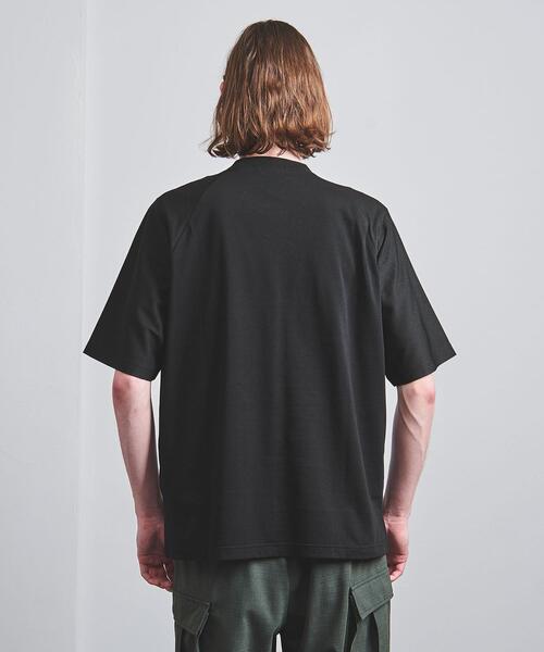 tsuki.s（ツキドットエス）の「＜tsuki.s＞ ラグラン キリカエ クルーネック（Tシャツ/カットソー・メンズ・ブラック/オフホワイト・S/M/L）」の8枚目の写真