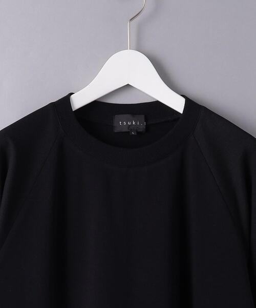 tsuki.s（ツキドットエス）の「＜tsuki.s＞ ラグラン キリカエ クルーネック（Tシャツ/カットソー・メンズ・ブラック/オフホワイト・S/M/L）」の11枚目の写真
