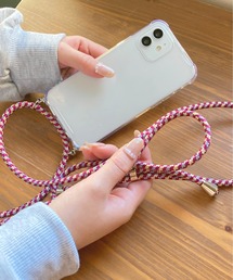Loco Ocean（ロコオーシャン）の「ショルダー コード紐付き スマホカバー iPhoneケース ( 7 / 8 / SE2 / 11 / 11Pro / 11Pro max / 12 / 12pro / 12pro max / 12mini / 13 /13pro / 13promax)（スマホケース/カバー）」