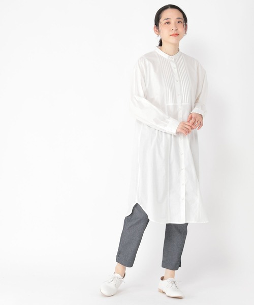 studio CLIP（スタディオクリップ）の「【ストレッチ/しわになりにくい/マシーンウォッシャブル】カジュアルサブリナパンツ[プラスサイズ]（その他パンツ・レディース・ベージュ/ネイビー/ブラウン/オフホワイト/ライトグレー/ブラック・SMALL/MEDIUM/LARGE/X-LARGE/XX-LARGE/XXX-LARGE）」の10枚目の写真