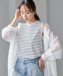 RANAN（ラナン）の「〈Beautiful Cotton　綿100％〉UVカット/接触冷感　ラウンドヘム無地タンクトップ　ロング丈　きれいめ（タンクトップ）」