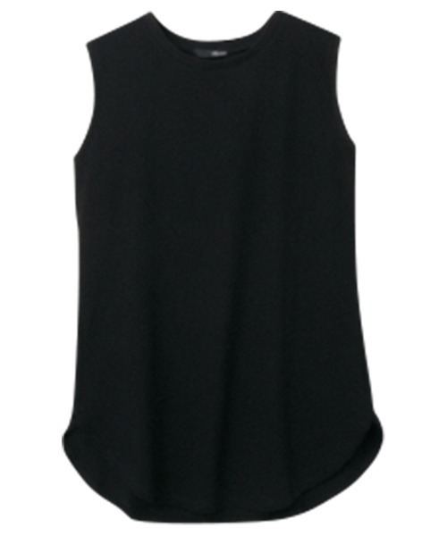 RANAN（ラナン）の「〈Beautiful Cotton　綿100％〉UVカット/接触冷感　ラウンドヘム無地タンクトップ　ロング丈（タンクトップ・レディース・ブラック/オフホワイト/モカ/ライトグレー/グリーン/ダークブラウン/オレンジ/チャコール/パープル/その他・M/L/LL）」の12枚目の写真