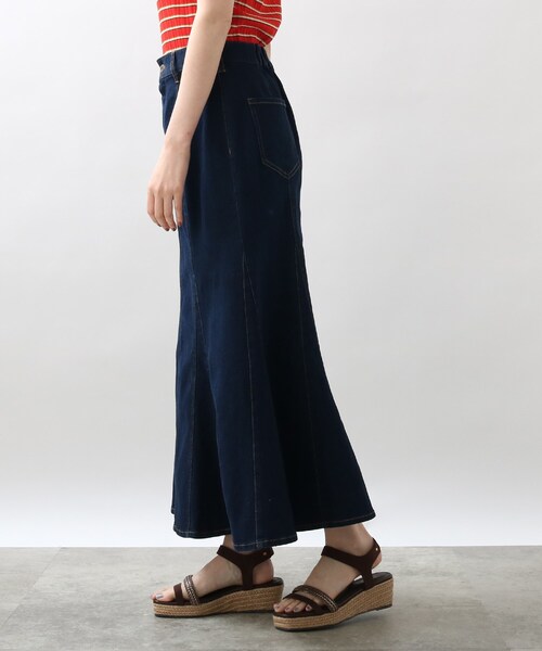 grove（グローブ）の「◆デニムマーメイドスカート（デニムスカート・レディース・ネイビー/ブルー・01/02/03/04）」の7枚目の写真