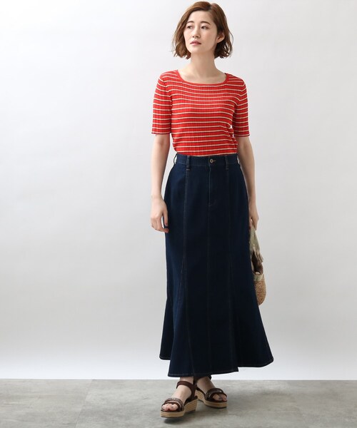 grove（グローブ）の「◆デニムマーメイドスカート（デニムスカート・レディース・ネイビー/ブルー・01/02/03/04）」の13枚目の写真