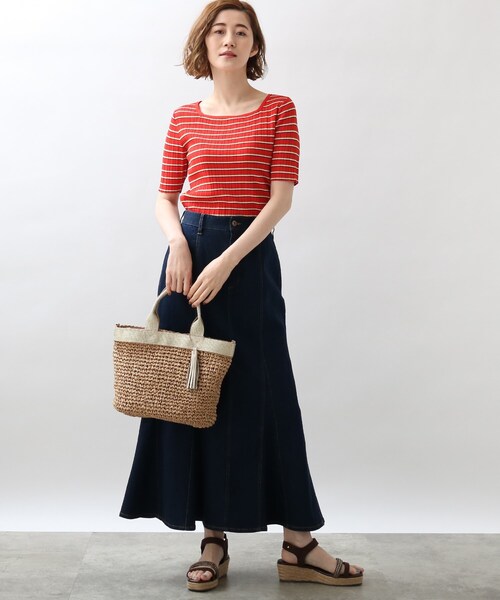 grove（グローブ）の「◆デニムマーメイドスカート（デニムスカート・レディース・ネイビー/ブルー・01/02/03/04）」の4枚目の写真