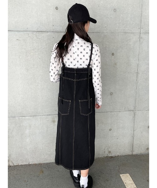ENVYM(アンビー)の「スリットデニムOP(ワンピース・レディース・ブラック/ブルー・FREE)」の13枚目の写真