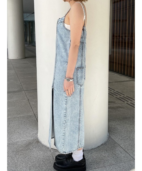 ENVYM(アンビー)の「スリットデニムOP(ワンピース・レディース・ブラック/ブルー・FREE)」の20枚目の写真