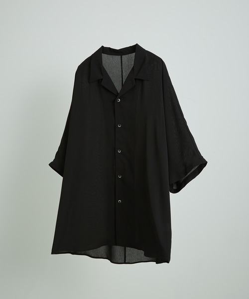 JUNRED（ジュンレッド）の「ドルマンビッグウィローシャツ（シャツ/ブラウス・メンズ・ライトグレー/ブラック/ブルー/ラベンダー・S/M/L）」の2枚目の写真