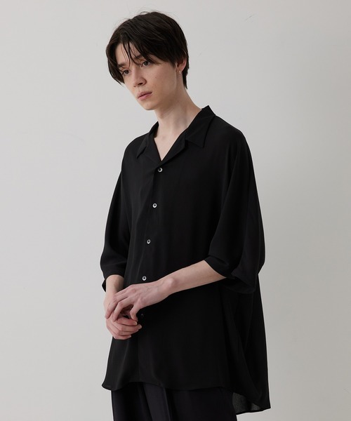 JUNRED（ジュンレッド）の「ドルマンビッグウィローシャツ（シャツ/ブラウス・メンズ・ライトグレー/ブラック/ブルー/ラベンダー・S/M/L）」の11枚目の写真