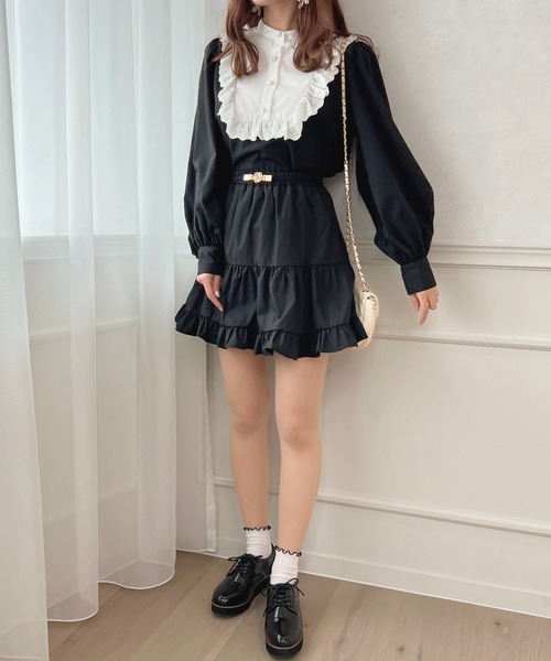 apres jour（アプレジュール）の「ティアードミニスカート【ZOZOTOWN限定アイテム】（スカート・レディース・オフホワイト/ブラック・フリー/X-LARGE）」の17枚目の写真