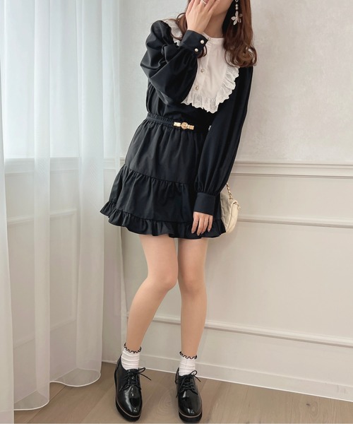 apres jour（アプレジュール）の「ティアードミニスカート【ZOZOTOWN限定アイテム】（スカート・レディース・オフホワイト/ブラック・フリー/X-LARGE）」の16枚目の写真