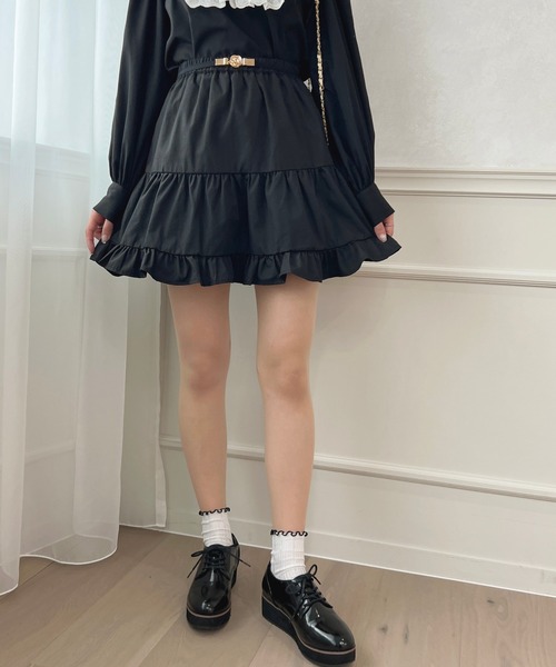 apres jour（アプレジュール）の「ティアードミニスカート【ZOZOTOWN限定アイテム】（スカート・レディース・オフホワイト/ブラック・フリー/X-LARGE）」の15枚目の写真