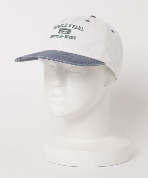 DOUBLE STEAL（ダブルスティール）の「Old School 6 Panel CAP（キャップ・メンズ・ブラック/カーキ/ホワイト×ブルー/ホワイト×ブラック/ブルー系・FREE）」の12枚目の写真