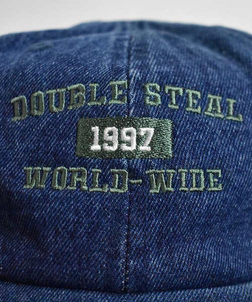 DOUBLE STEAL（ダブルスティール）の「Old School 6 Panel CAP（キャップ・メンズ・ブラック/カーキ/ホワイト×ブルー/ホワイト×ブラック/ブルー系・FREE）」の11枚目の写真