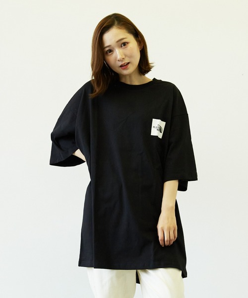 Pledge(プレッジ)の「【pledge】空紡糸天竺プリントC/Ntee(BL)(Tシャツ/カットソー・メンズ・ブラック/ホワイト・MEDIUM/LARGE)」の4枚目の写真