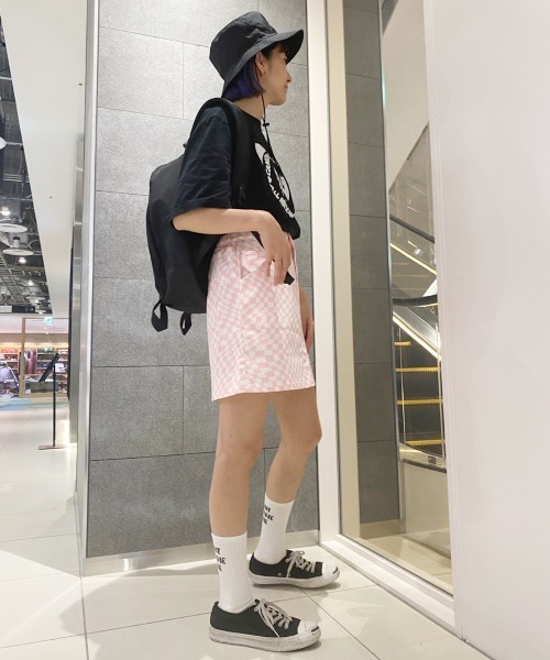 Candy Stripper（キャンディストリッパー）の「DISTORTED CHECKERED ミニスカート（スカート・レディース・ブラック/ピンク/グリーン・2）」の13枚目の写真