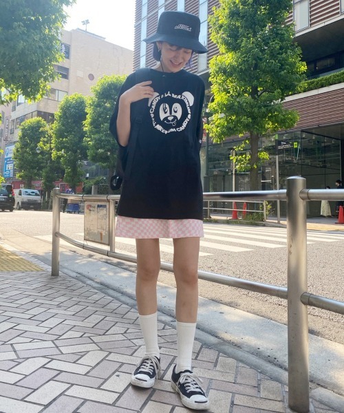 Candy Stripper（キャンディストリッパー）の「DISTORTED CHECKERED ミニスカート（スカート・レディース・ブラック/ピンク/グリーン・2）」の17枚目の写真