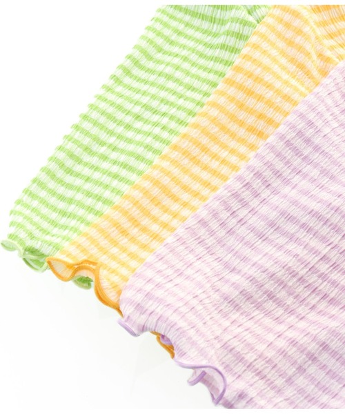 CHILLE（チル）の「ギンガムクルーネックプルオーバー（Tシャツ/カットソー・レディース・パープル/イエロー/グリーン・FREE）」の18枚目の写真