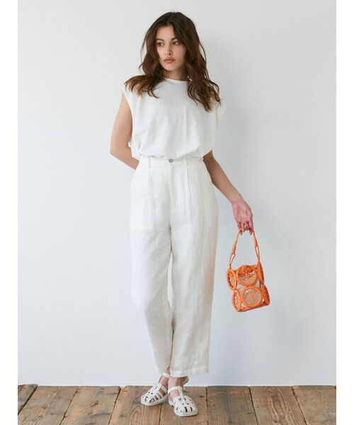 Ungrid（アングリッド）の「バックギャザーデザインTee（Tシャツ/カットソー・レディース・ブラック/オフホワイト/ミント・FREE）」の4枚目の写真