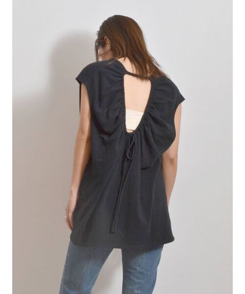 Ungrid（アングリッド）の「バックギャザーデザインTee（Tシャツ/カットソー・レディース・ブラック/オフホワイト/ミント・FREE）」の19枚目の写真