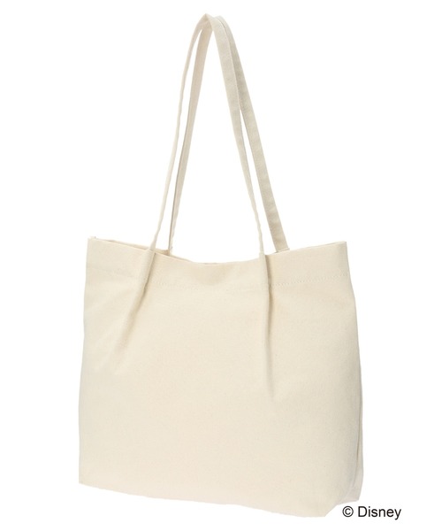 earth music&ecology（アースミュージックアンドエコロジー）の「Winnie the Pooh / タックトートバッグ（トートバッグ・レディース・アイボリー・FREE）」の4枚目の写真