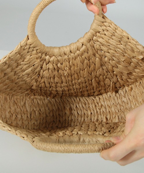 Julia Boutique(ジュリアブティック)の「サークルハンドルかごバッグ/22139(かごバッグ・レディース・ベージュ・ONE)」の11枚目の写真