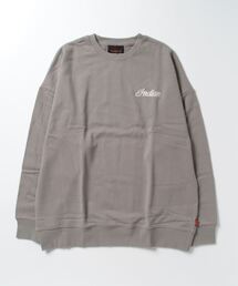 INDIAN（インディアン）の「【INDIAN】刺繍+フロッキー オーバーサイズトレーナー（スウェット）」