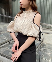 one after another NICE CLAUP | 肩リボンマルチウェイブラウス(シャツ/ブラウス)