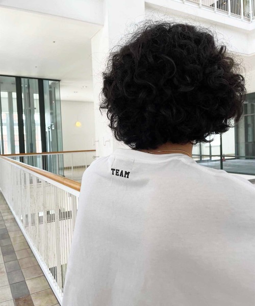 CANAL JEAN（キャナルジーン）の「1975 TOKYO(1975 トーキョー) "TEAM5"ルーズTシャツ（Tシャツ/カットソー・レディース・ホワイト/ブラック・LARGE/X-LARGE）」の8枚目の写真