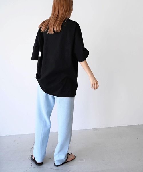 CANAL JEAN（キャナルジーン）の「1975 TOKYO(1975 トーキョー) "TEAM5"ルーズTシャツ（Tシャツ/カットソー・レディース・ホワイト/ブラック・LARGE/X-LARGE）」の13枚目の写真