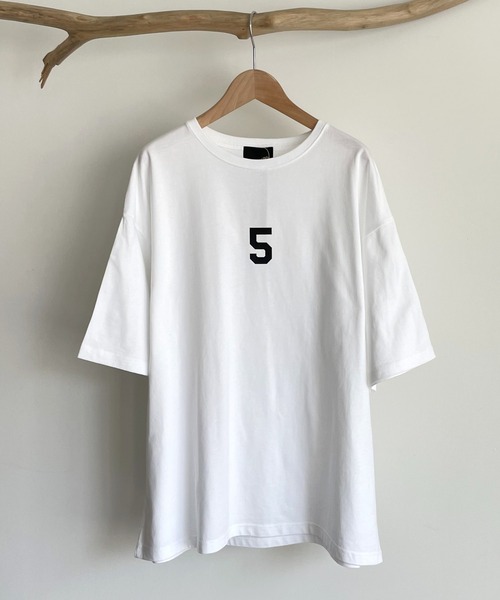 CANAL JEAN（キャナルジーン）の「1975 TOKYO(1975 トーキョー) "TEAM5"ルーズTシャツ（Tシャツ/カットソー・レディース・ホワイト/ブラック・LARGE/X-LARGE）」の9枚目の写真