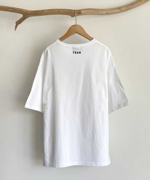 CANAL JEAN（キャナルジーン）の「1975 TOKYO(1975 トーキョー) "TEAM5"ルーズTシャツ（Tシャツ/カットソー・レディース・ホワイト/ブラック・LARGE/X-LARGE）」の7枚目の写真