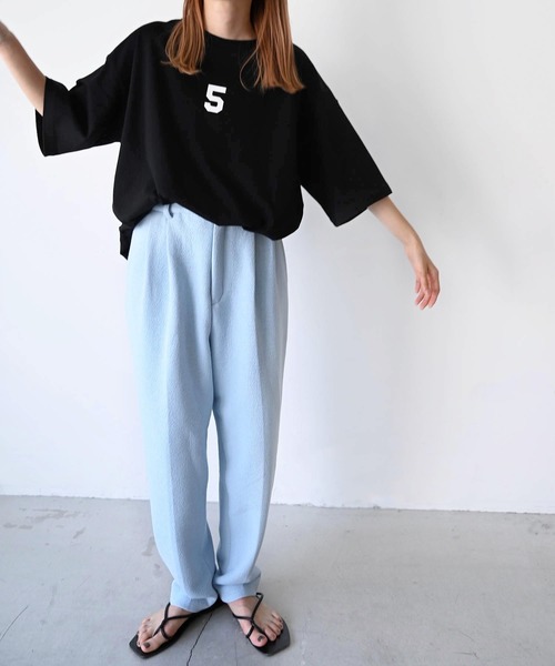 CANAL JEAN（キャナルジーン）の「1975 TOKYO(1975 トーキョー) "TEAM5"ルーズTシャツ（Tシャツ/カットソー・レディース・ホワイト/ブラック・LARGE/X-LARGE）」の16枚目の写真