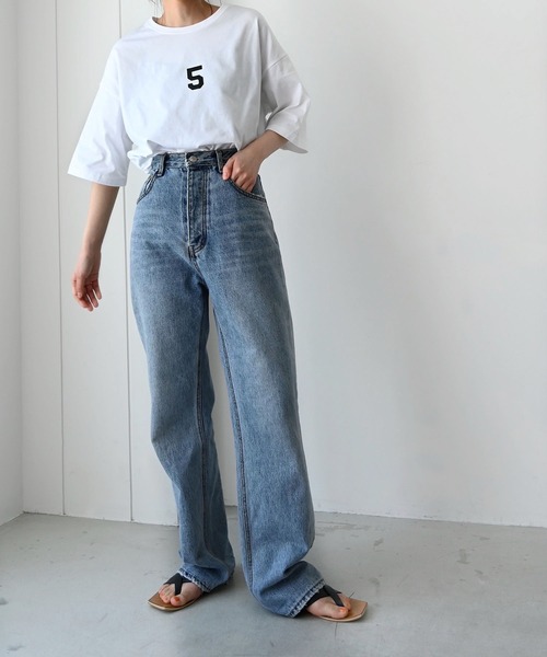 CANAL JEAN（キャナルジーン）の「1975 TOKYO(1975 トーキョー) "TEAM5"ルーズTシャツ（Tシャツ/カットソー・レディース・ホワイト/ブラック・LARGE/X-LARGE）」の20枚目の写真