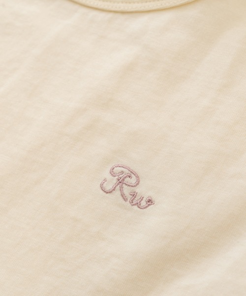 RUGGEDWORKS（ラゲッドワークス）の「袖フリル花柄使い半袖TEE（Tシャツ/カットソー・キッズ・ピンク/キナリ・90/100/120/110/130/140）」の11枚目の写真