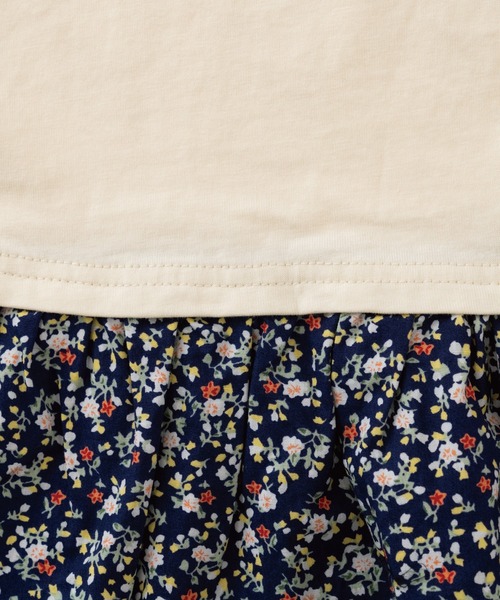 RUGGEDWORKS（ラゲッドワークス）の「袖フリル花柄使い半袖TEE（Tシャツ/カットソー・キッズ・ピンク/キナリ・90/100/120/110/130/140）」の13枚目の写真