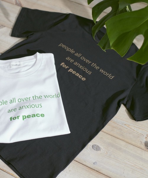 INED CLARO(イネドクラロ)の「【別注アイテム】プリントTシャツ《blueserge》(Tシャツ/カットソー・レディース・ホワイト/ブラック・フリー)」の8枚目の写真