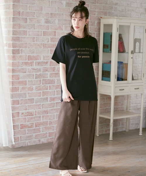 INED CLARO(イネドクラロ)の「【別注アイテム】プリントTシャツ《blueserge》(Tシャツ/カットソー・レディース・ホワイト/ブラック・フリー)」の22枚目の写真