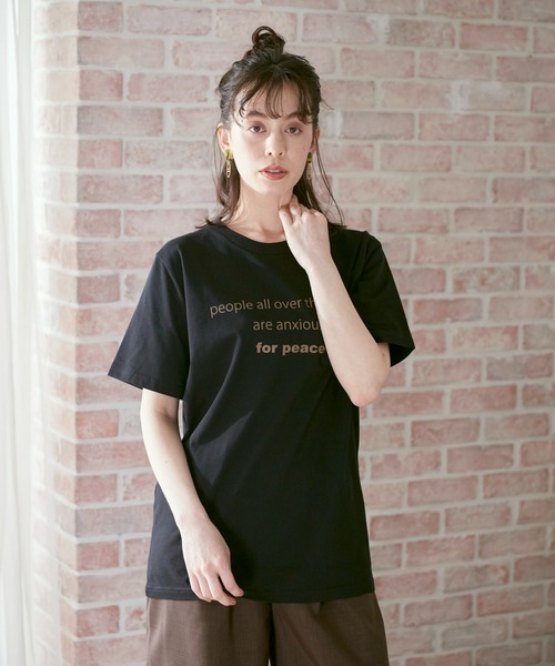 INED CLARO(イネドクラロ)の「【別注アイテム】プリントTシャツ《blueserge》(Tシャツ/カットソー・レディース・ホワイト/ブラック・フリー)」の20枚目の写真