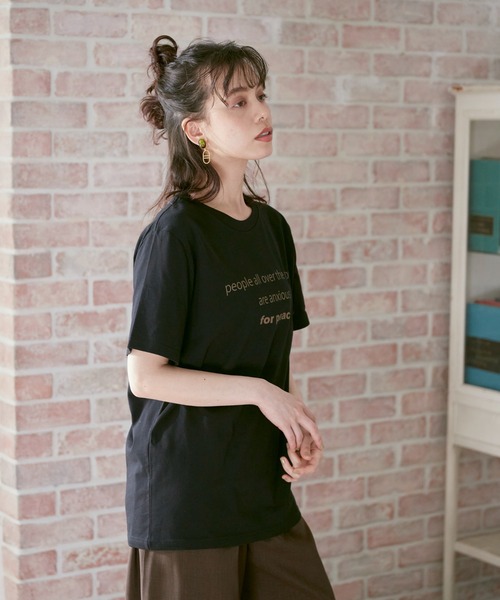 INED CLARO(イネドクラロ)の「【別注アイテム】プリントTシャツ《blueserge》(Tシャツ/カットソー・レディース・ホワイト/ブラック・フリー)」の19枚目の写真