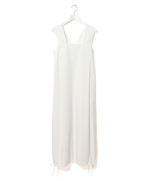 ADAM ET ROPE'（アダムエロペ）の「【missing you already】SQUAREｰNECK TUCKED DRESS（ワンピース・レディース・ホワイト・FREE）」の2枚目の写真