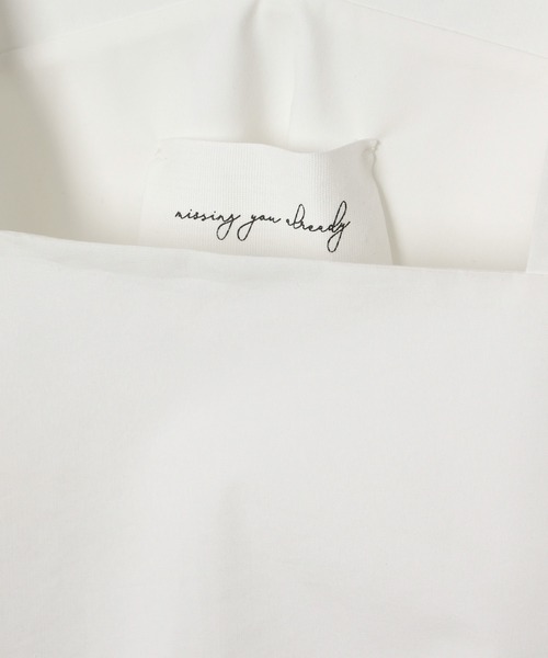 ADAM ET ROPE'（アダムエロペ）の「【missing you already】SQUAREｰNECK TUCKED DRESS（ワンピース・レディース・ホワイト・FREE）」の9枚目の写真